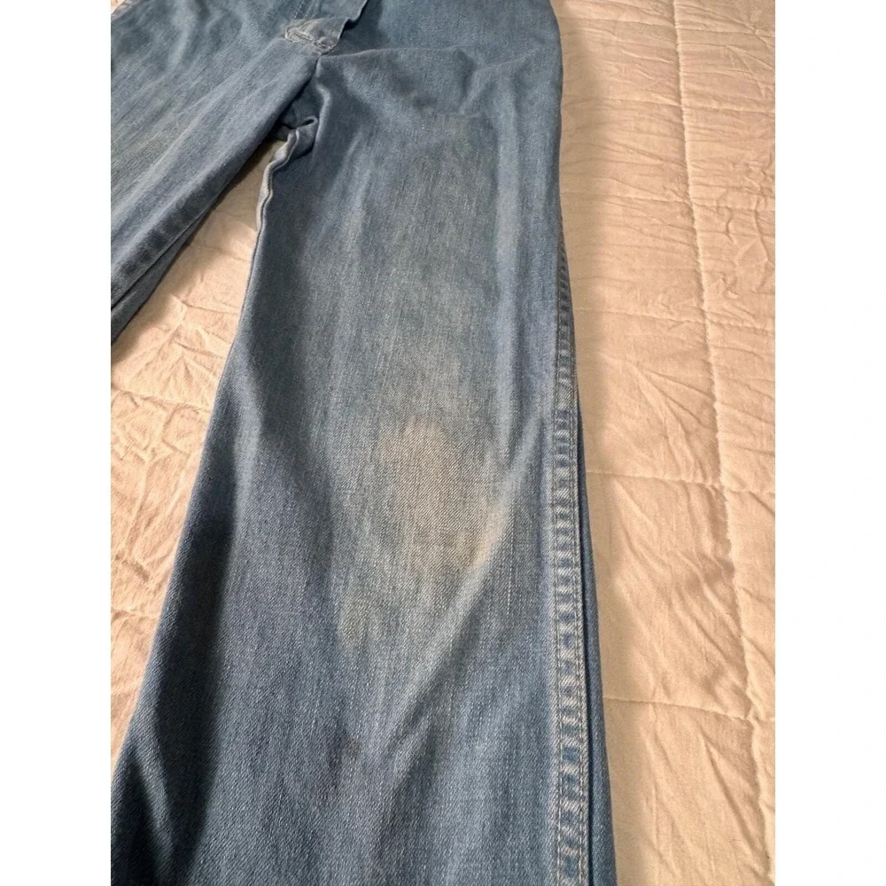 Rosebuds Vintage Kids Light Wash Denim Jeans Embroidered‎ Bicycle Retro Blue 10